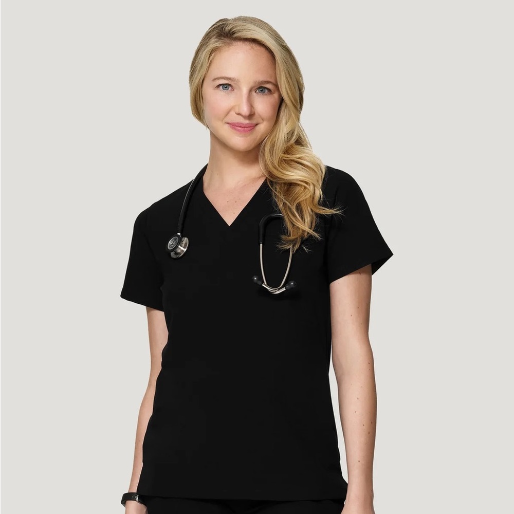 3 black size Medium mandala scrub tops NWT